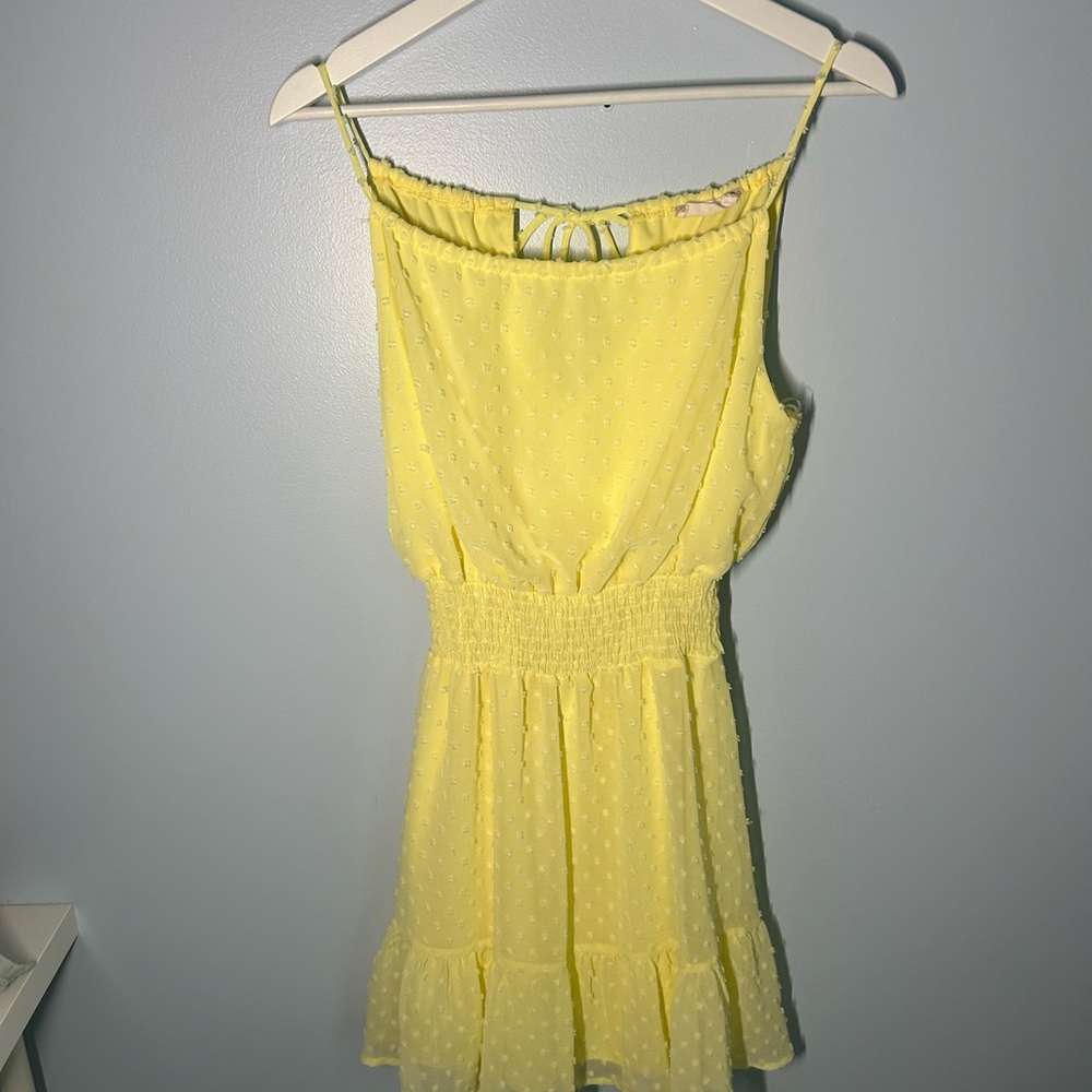 Altar'd State Yellow Pleated Sundress